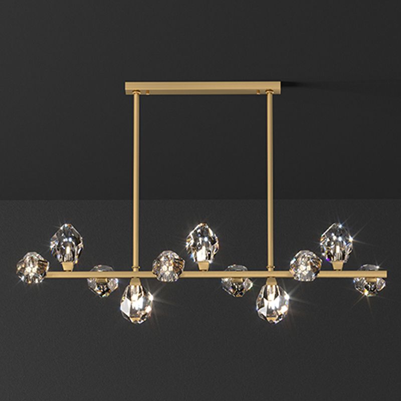 Cone Island Beleuchtung zeitgenössische Kristallinsellichter für Esszimmer