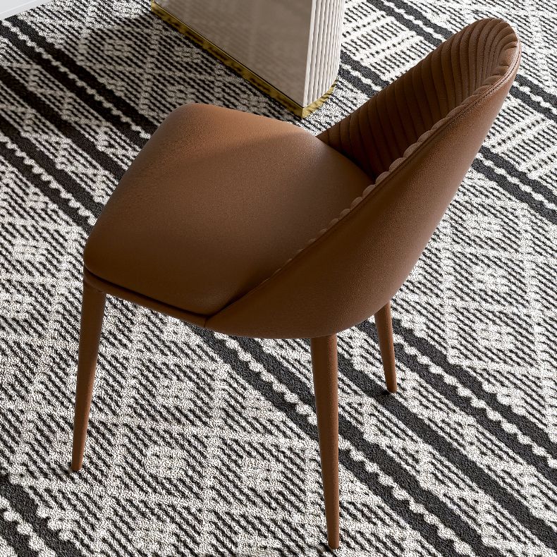 Minimalist White Standard Dining Set Rectangular Kitchen Dining Set with Double Pedestal Base