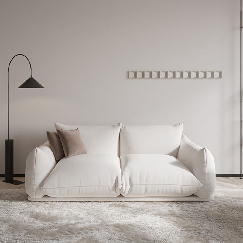 Standard Cushions Contemporary Square Arm Settee Couch for 1/2 People