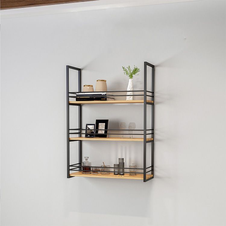 11.81"W Bookshelf Industrial Style Wall Mounted Bookcase for Home Office