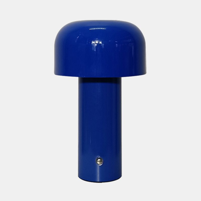 Touch Dimming Mushroom Night Lamp Macaron Metal Bedroom LED Table Light