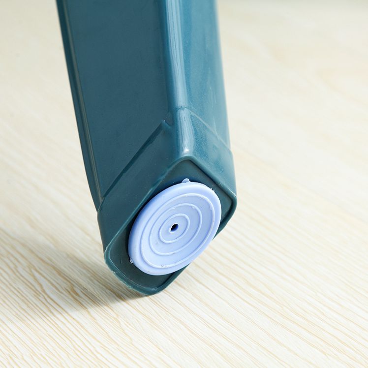 Modern Style Dining Table Outdoor Plastic Patio Table with Umbrella Hole