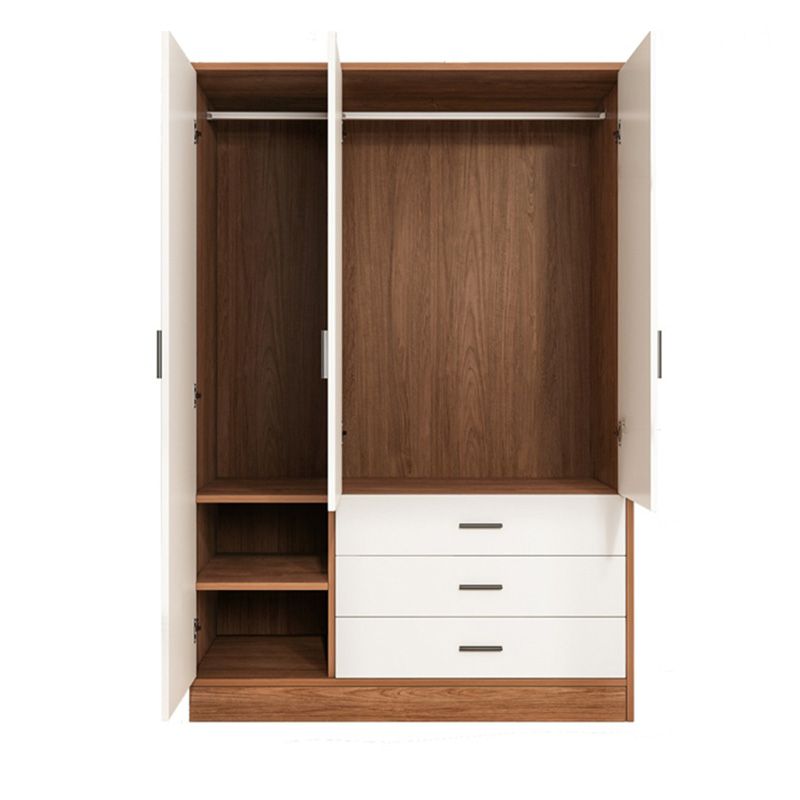 Rectangular Wardrobe Cabinet Modern Simple Wooden Wardrobe Closet