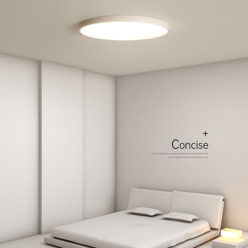 Moderne LED-Deckenleuchten zur Oberflächenmontage, Lampenschirm aus Metall für das Wohnzimmer