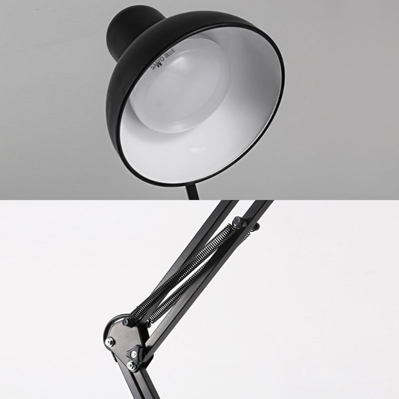 1 Light Bowl-Shaped Floor Lamp Contemporary Metal Standard Lamps for Living Room