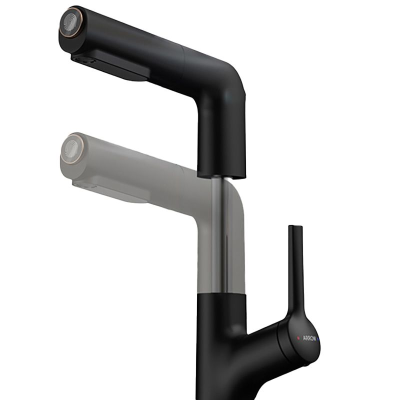Contemporary Vessel Faucet Lever Handle Swivel Spout Vessel Sink Bathroom Faucet