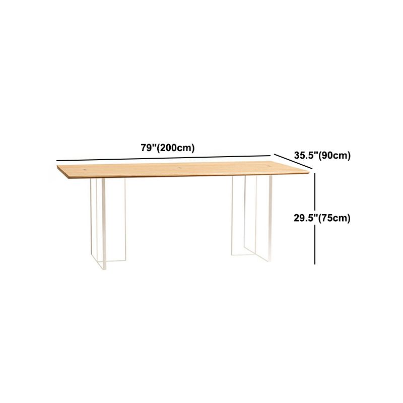 Minimalist Solid Wood Dining Set 1/2/4/5 Pieces Rectangular Dining Furniture Set