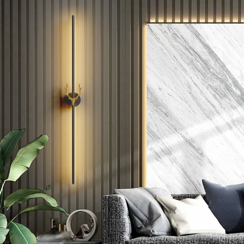 Lumière murale en métal de style moderne Minimaliste de bande LED LED GALCE LEUR POUR LA CHAMBRE