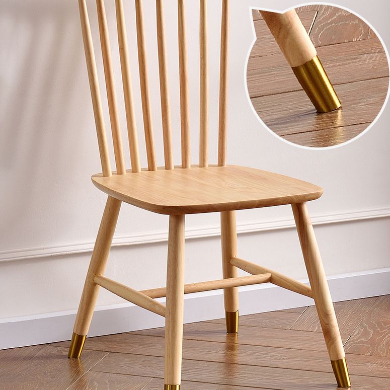 Traditional Wood Windsor Back Side Chair 19'' Wide Indoor Dining Chair