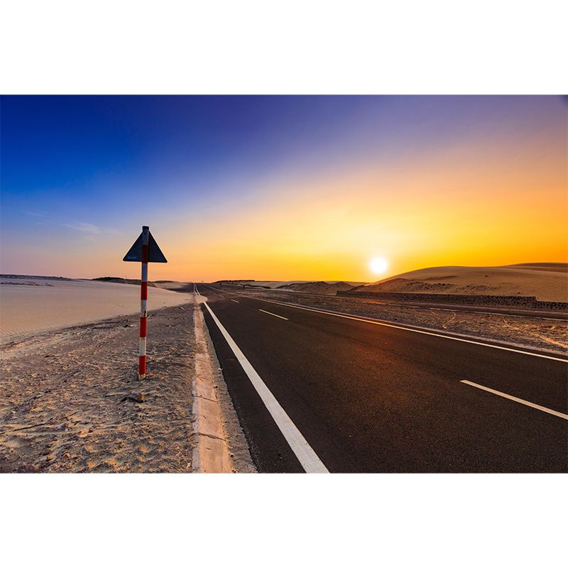 Customized Road Mural Environment Friendly Wallpaper for Guest Room Decoration