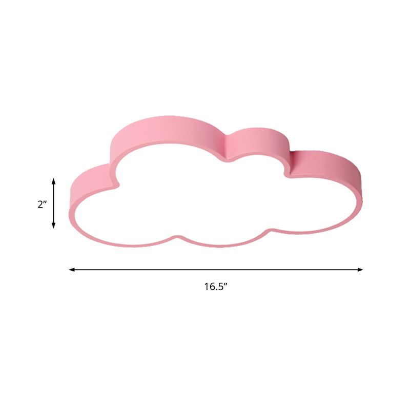 Cloud Kind Slaapkamer Flush Mount Licht Acryl Nordic Style Macaron Gekleurde Plafond Lamp