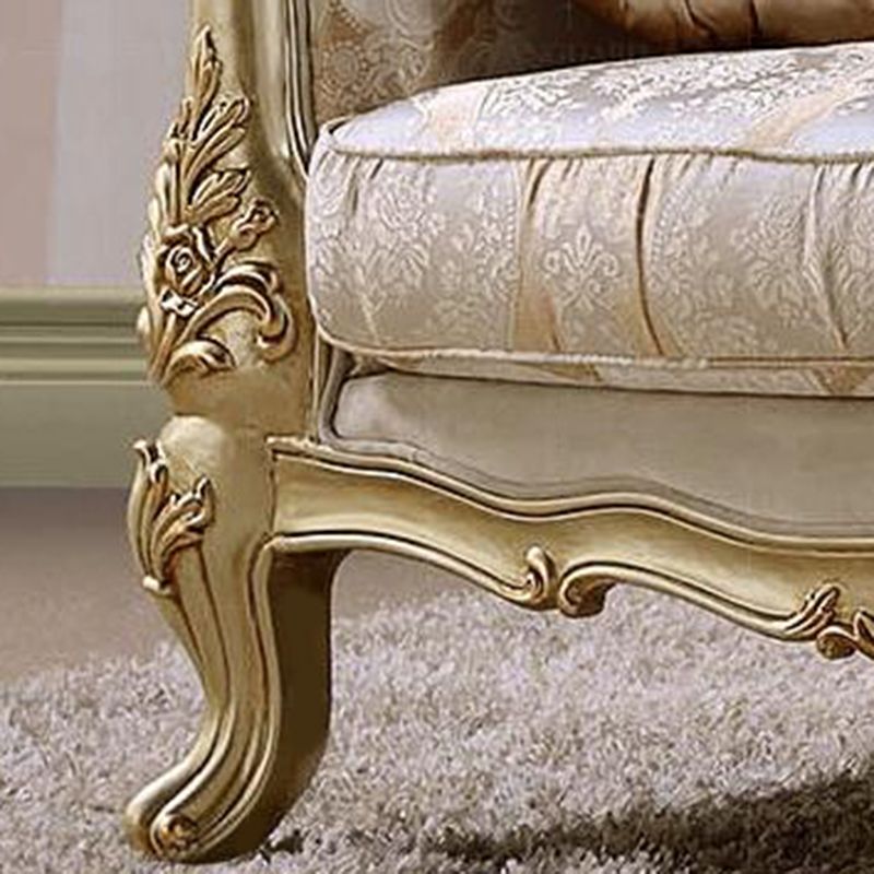 Glam Upholstered Chaise Lounge Couch Wood Chaise Lounge Chair