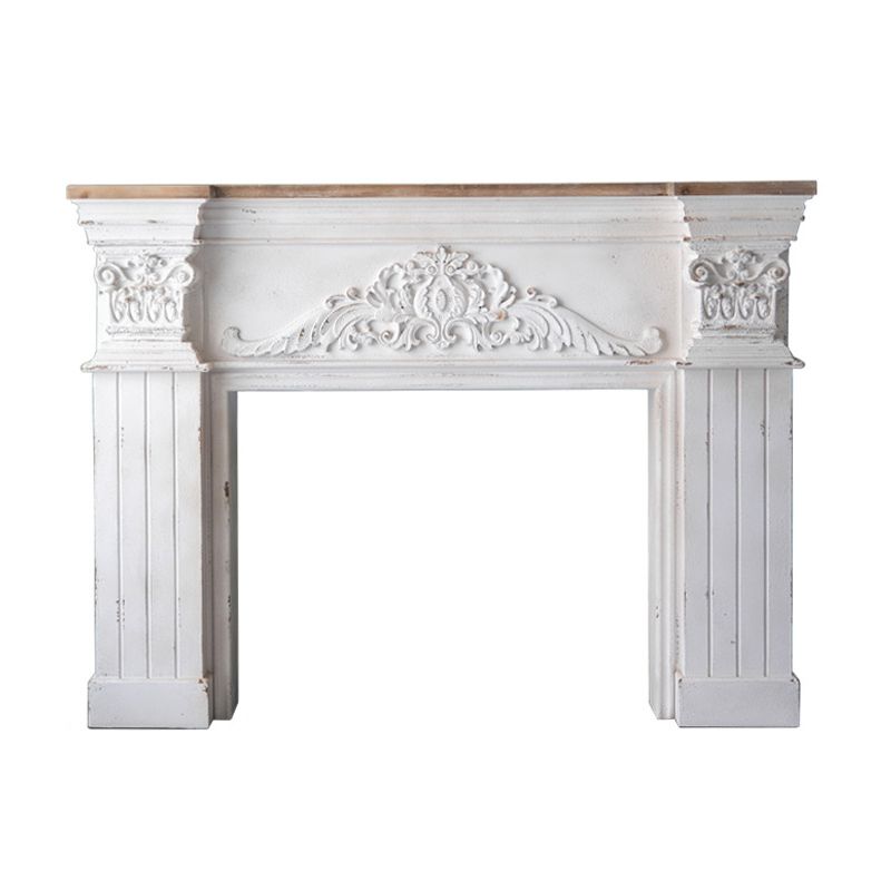 French Country Wood Console Table White Console Sofa Table for Hall