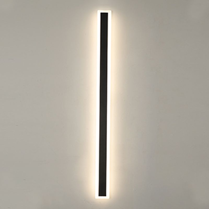 Modern Style Linear Sconce Light Fixtures Metal 1 Light Wall Mounted Lighting