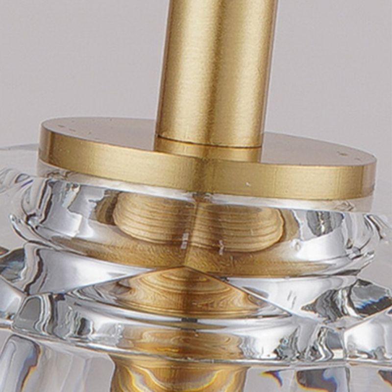 Balle Shade Dining Room Suspension lampe cristal Minimaliste Lumière suspendue en or