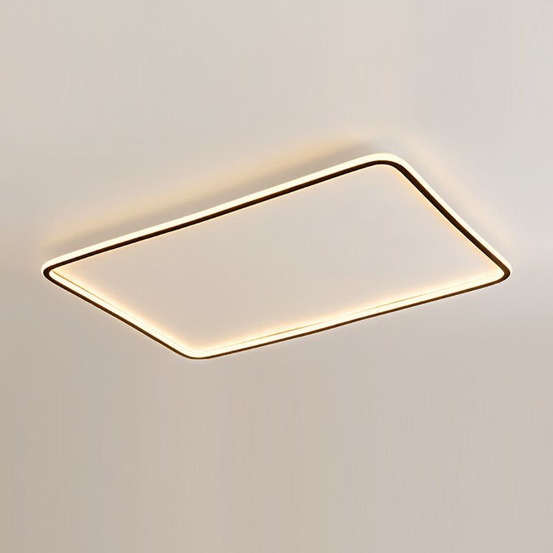 Geometric Flush Mount Fixture Contemporary Metal Flush Light for Living Room