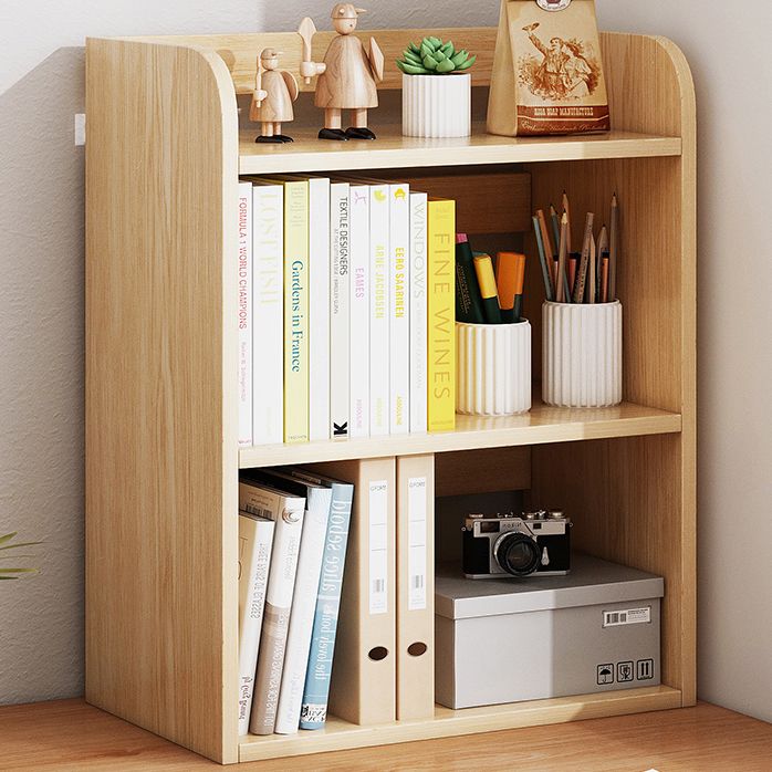 Light Brown Modern Style Bookshelf Engineer Wood Bookcase for Home