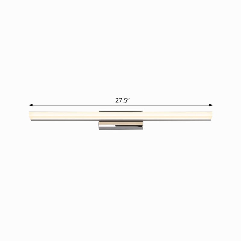 Ultra-Thin Vanity Lamp Nordic Acrylic 16"/20" Dia LED Indoor Sconce Light Fixture in Silver, Warm/White Light
