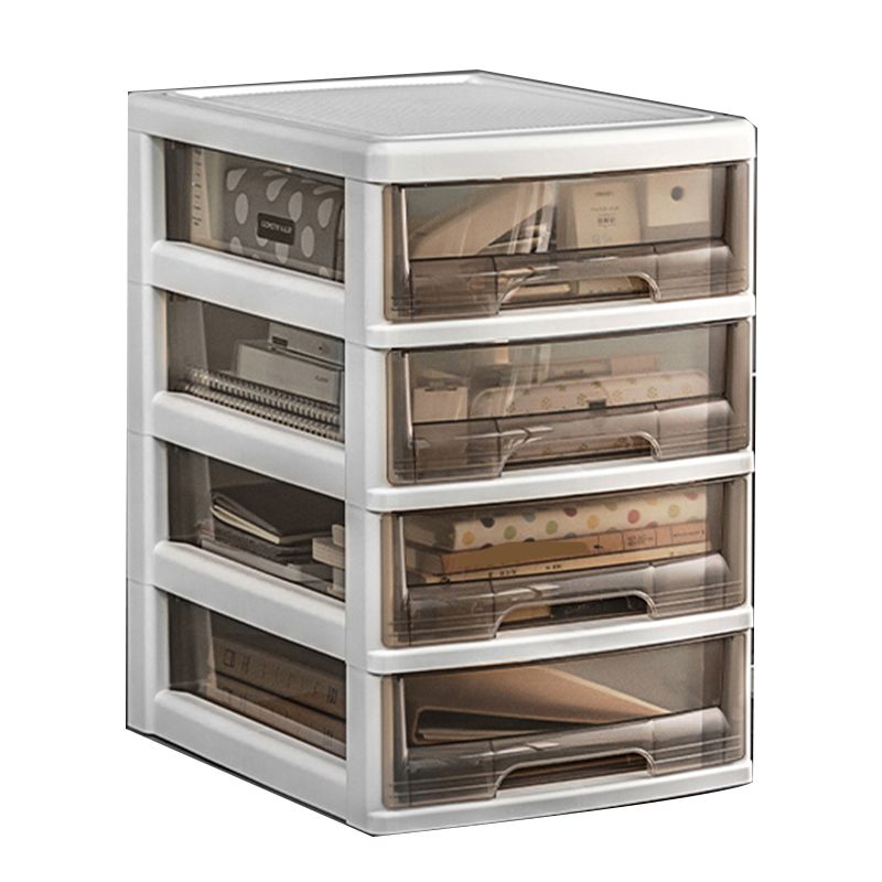 Transparent Filing Cabinet Modern Plastic Drawers Cabinet for Office