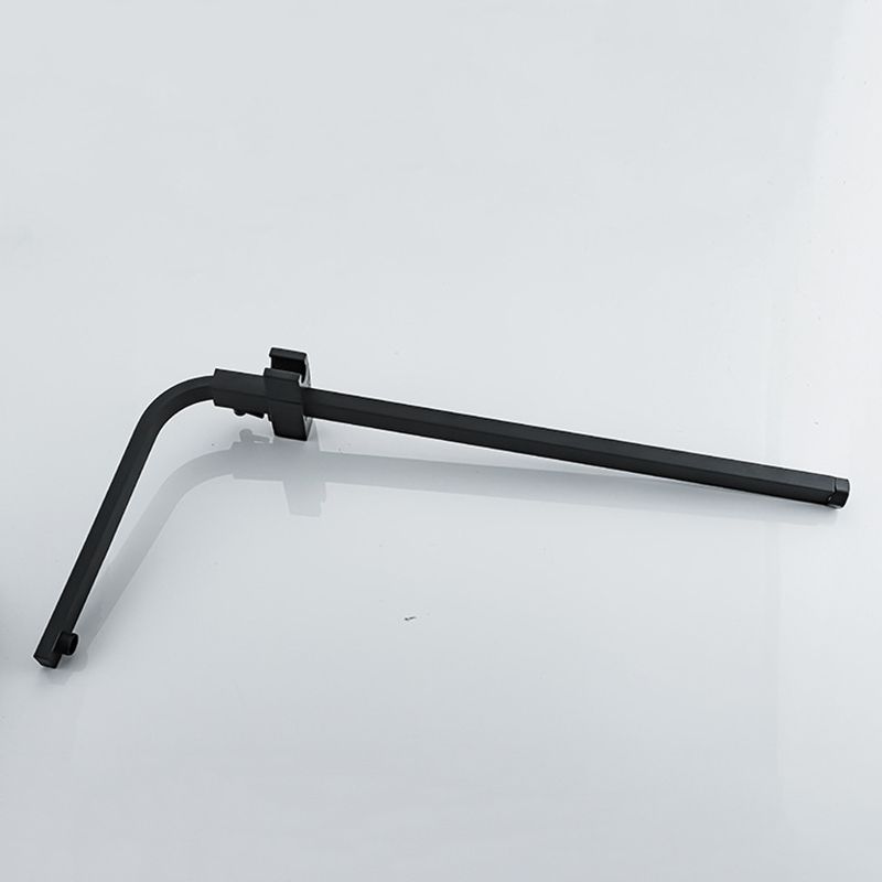 Modern Pressure Balanced Diverter Valve Shower Faucet Square Shower System on Wall