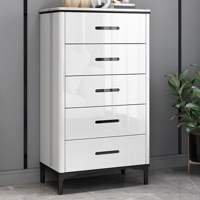 Contemporary Stone Storage Chest Bedroom Chest with Black Legs