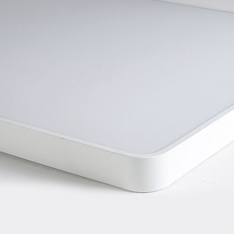 LED Modern Square Flush Mount 1-Light Acrylic Ceiling Mounted Light for Office