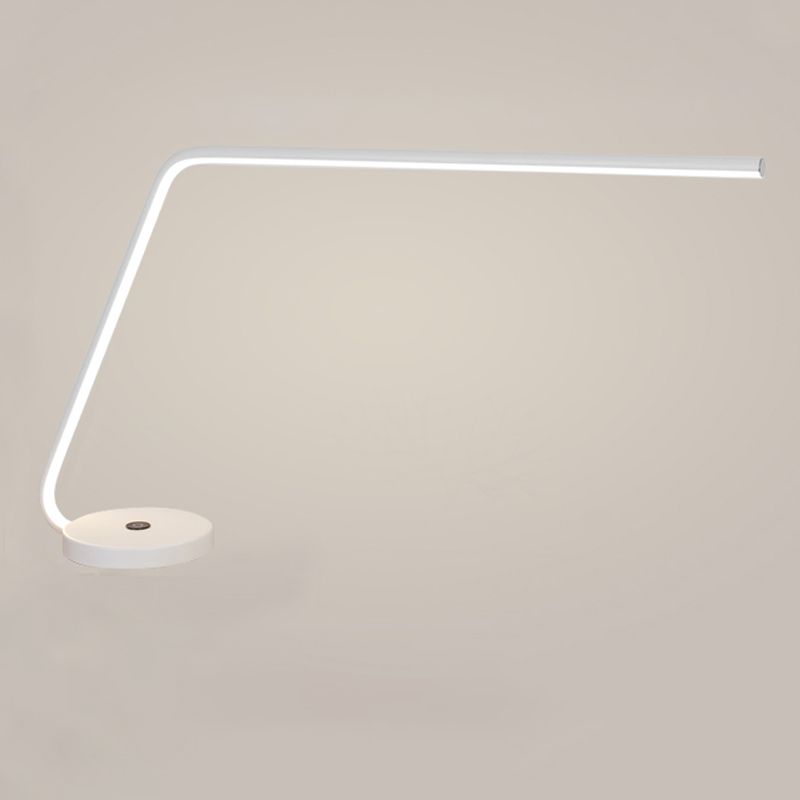 Linear 1 Light Table Light Contemporary Metal Night Table Lamps for Study Room