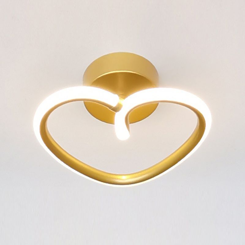 Plafoniere da incasso a forma di cuore Illuminazione da soffitto contemporanea per soggiorno