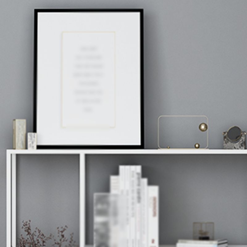 Open Metal Bookcase Industrial Rectangular Shelve for Study Room