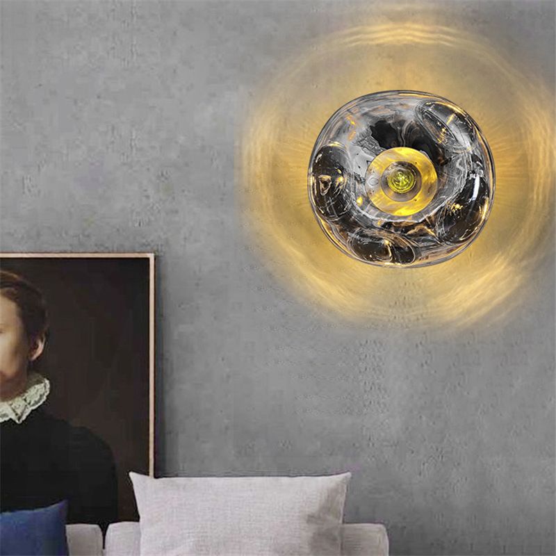 Macaron Wall Lamp 1-Light Wall Mount Lamp with Acrylic Shade for Bedroom