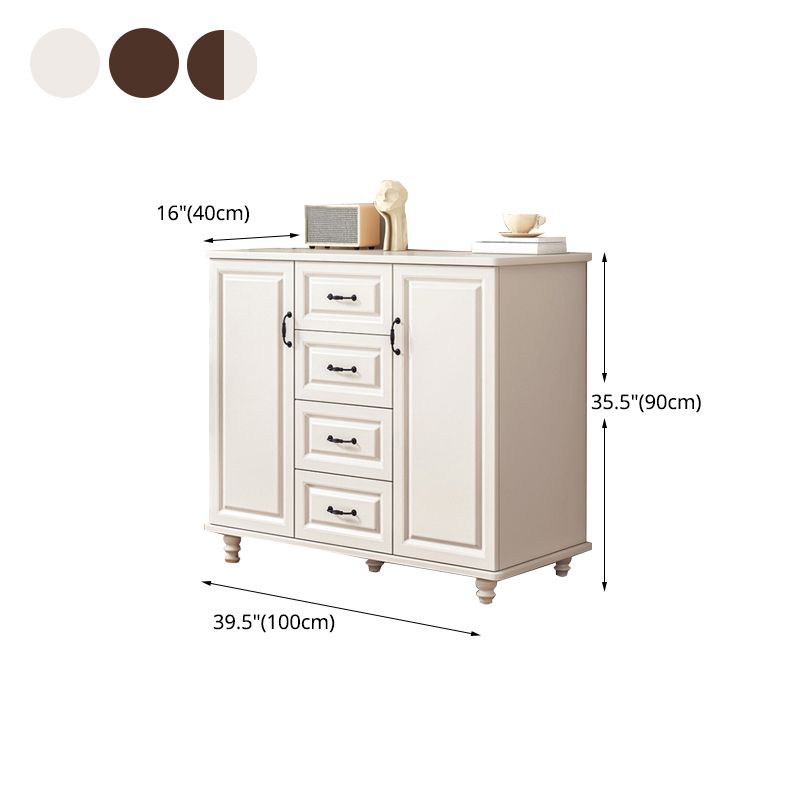 Traditional Combo Dresser Bedroom Wooden Storage Chest for Bedside