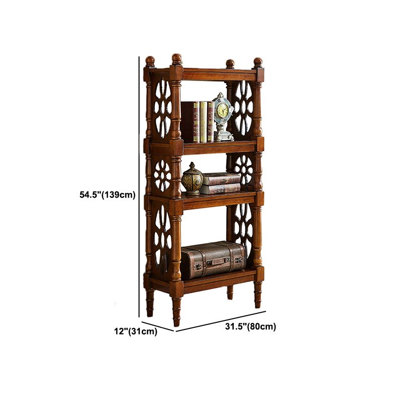 Scandinavian Study Room Bookshelf Solid Wood Etagere Bookcase