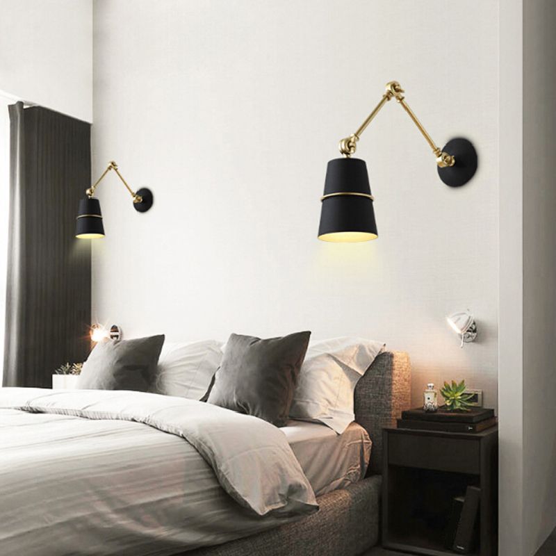 Metal Geometric Shape Wall Light Industrial Style 1 Light Wall Light Sconce