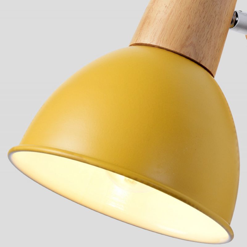 Nordic Style Wall Light Geometry Rotatable Colorful Wall Lamp with Iron Shade for Bedroom