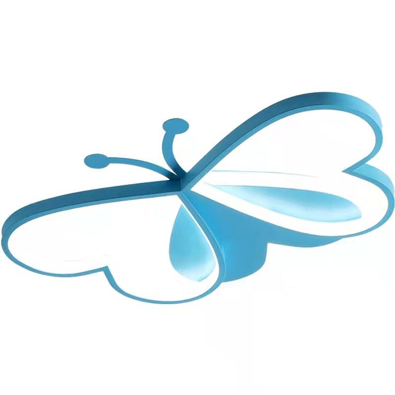 Mariposa cerca de la lámpara de techo estilo moderno lámpara de techo de metal LED para dormitorio
