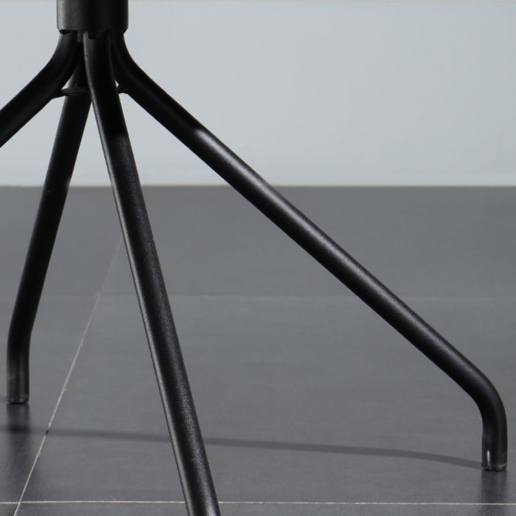 Silla de comedor de estilo moderno, silla Parsons lateral de metal con brazo para cocina