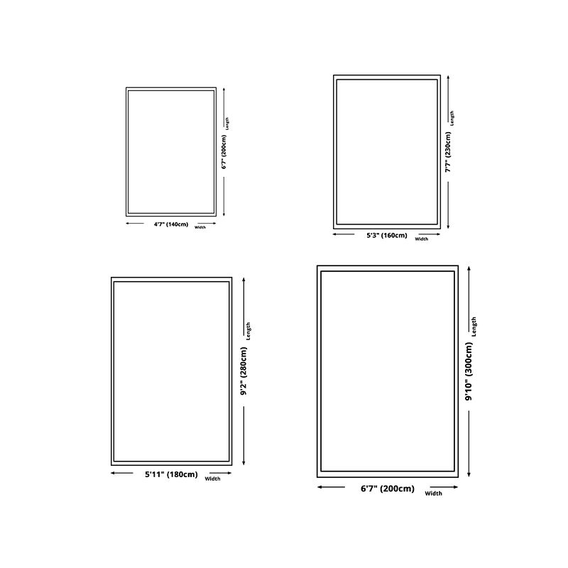 White Fish Area Carpet Polyester Modern Carpet Washable Carpet for Drawing Room