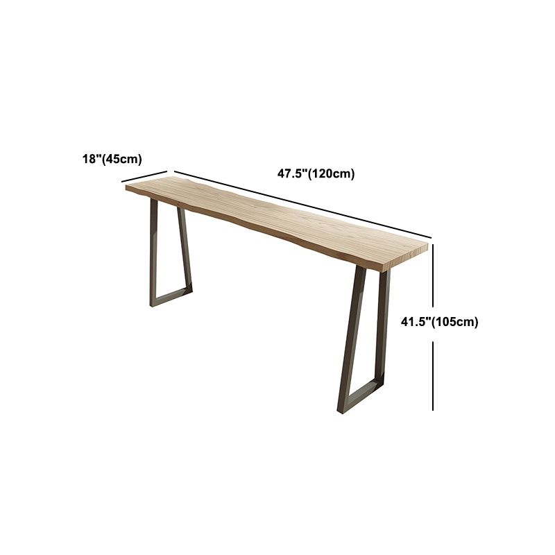 Modern Rectangle Pub Table Set 1/5 Pieces Wooden Counter Table with High Stools