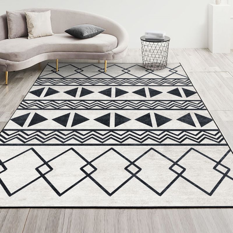 Alfombra de poliéster de alfombra marroquí marrón alfombra sin deslizamiento para decoración del hogar