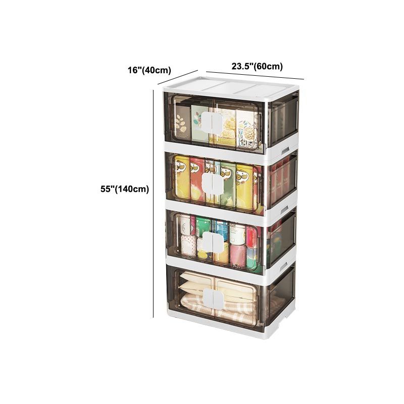 Hinged Storage Cabinet Contemporary Non-Hanging Wardrobe Closet