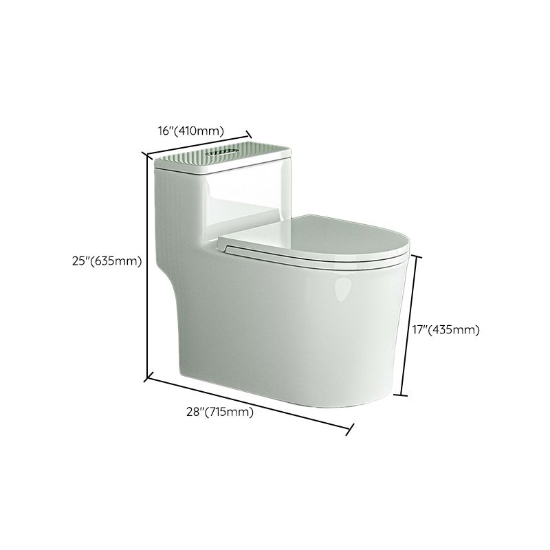 Traditional Flush Toilet All-In-One Floor Mounted Siphon Jet Porcelain Toilet