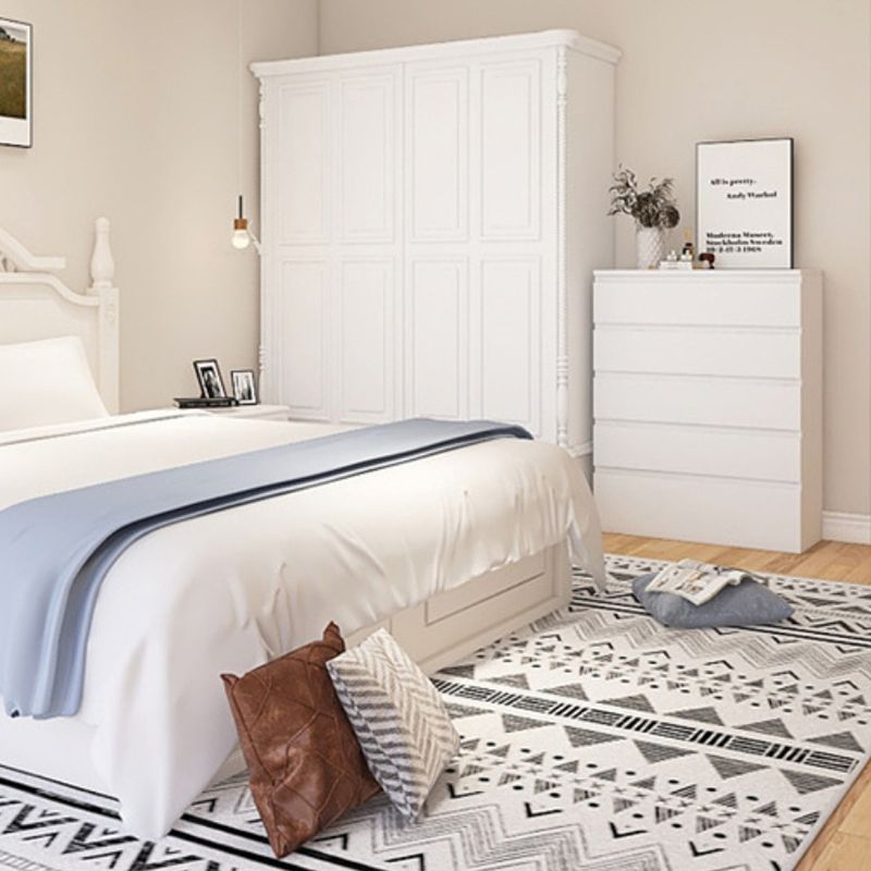 Contemporary Vertical Chest Wood Chest with Drawers for Home/Office