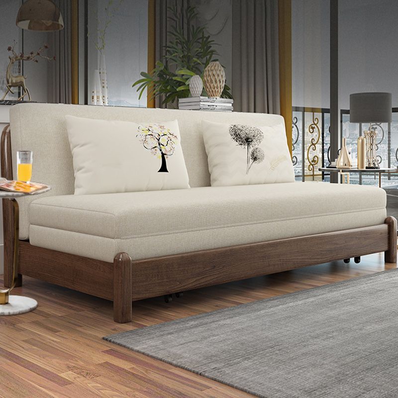 31" Wide Contemporary Futon Sofa Bed Cushion Back Futon Sleeper Sofa