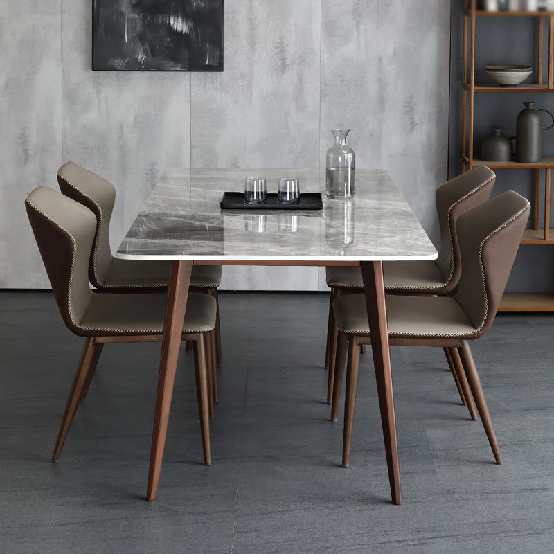 Sintered Stone Rectangle Dining Table Modern Kitchen Table for Dining Room