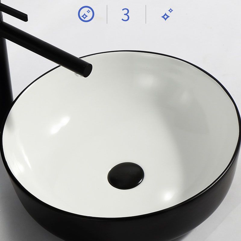 Modern Bathroom Sink Pop-Up Drain Rectangular Trough Sink without Faucet