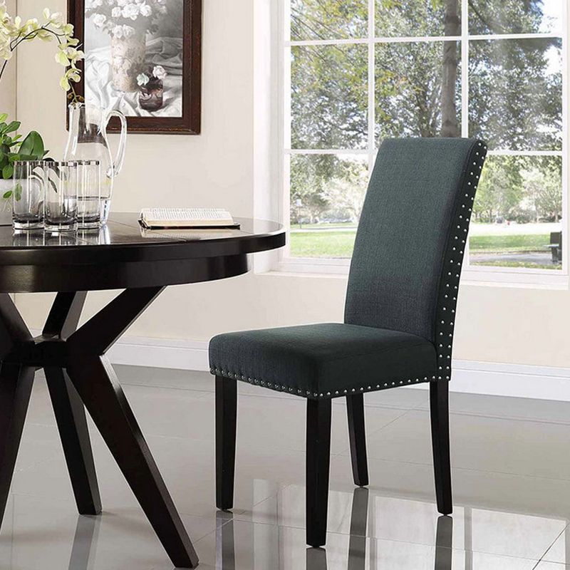 Silla escandinava de madera para cocina, comedor, silla lateral, silla Parsons