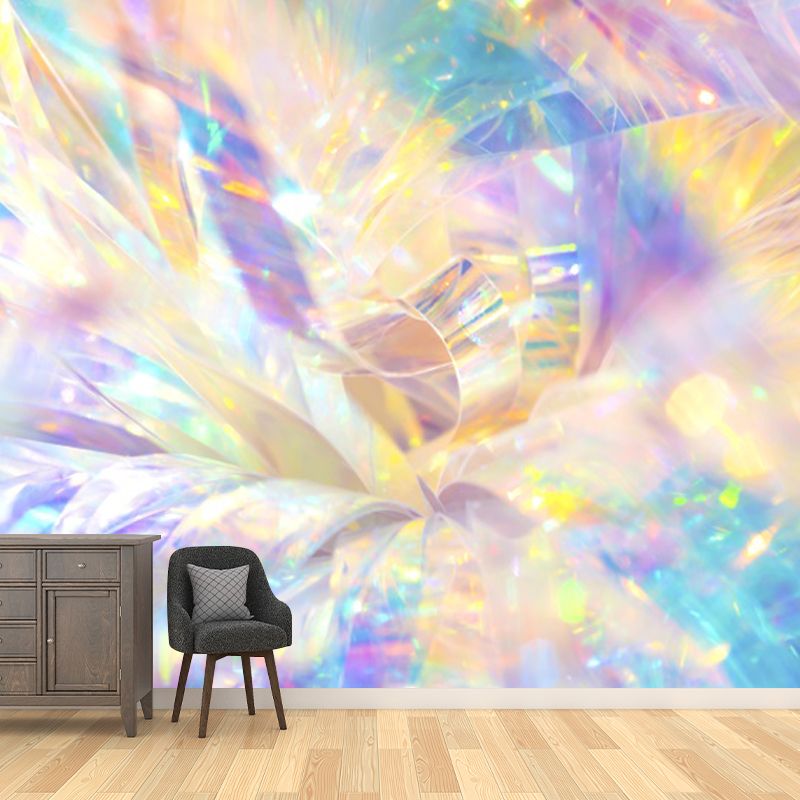 Yellow Contemporary Wall Mural Extra Large Abstract Wall Covering for Interior Wall