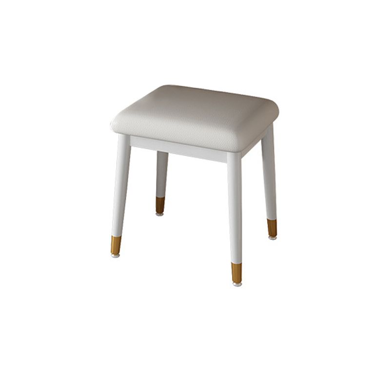 Contemporary White Makeup Vanity Desk Slate top Vanity Dressing Table