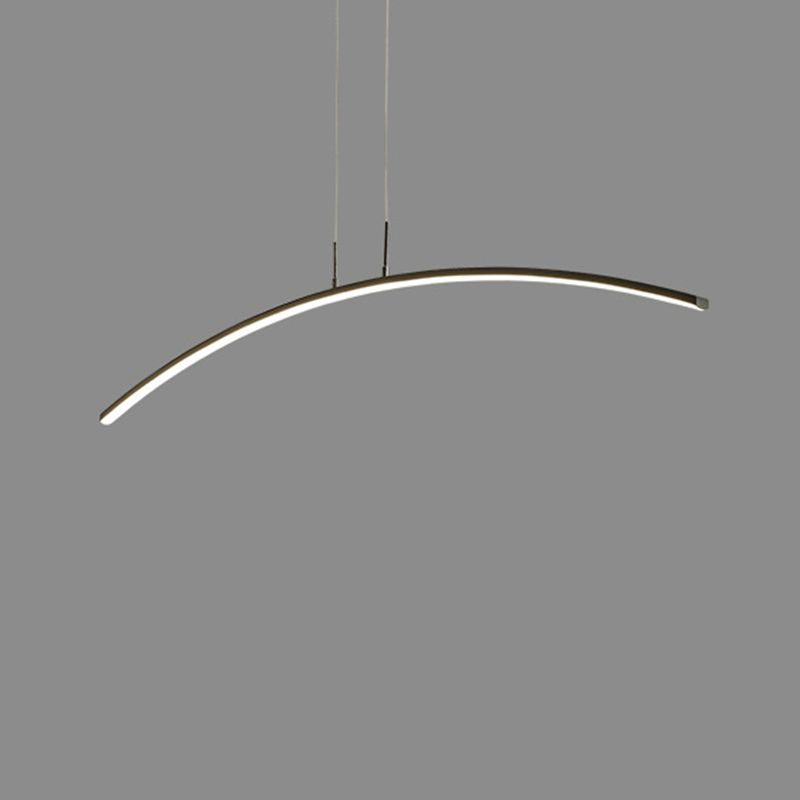 1 Leichte lineare Inselbeleuchtung moderne Anhängerbeleuchtung Metal Island Lighting