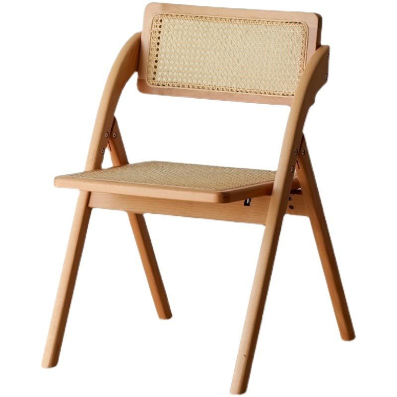Contemporary Wood Dining Chairs Open Back Dining Side Furniture in Matte Finish for Home